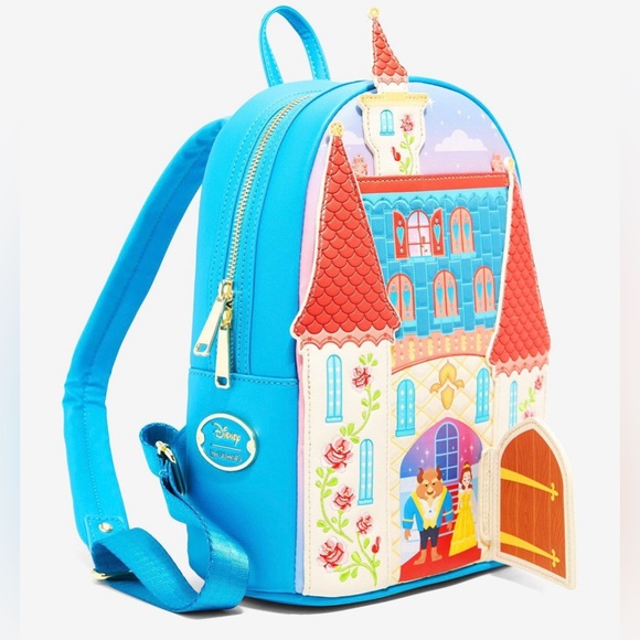 NWT Her Universe Disney Beauty and the Beast castle mini backpack - Picture 3 of 11